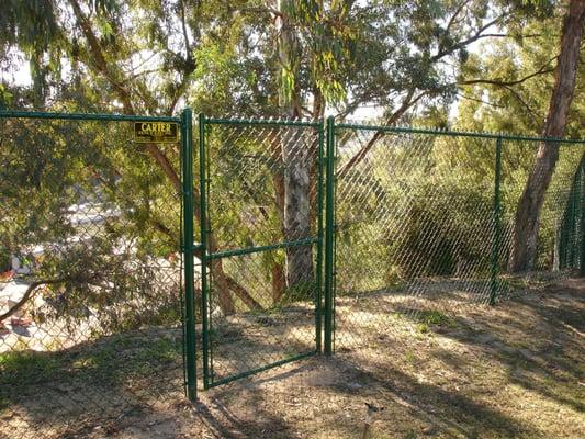 vinyl coated chain link fence and gate