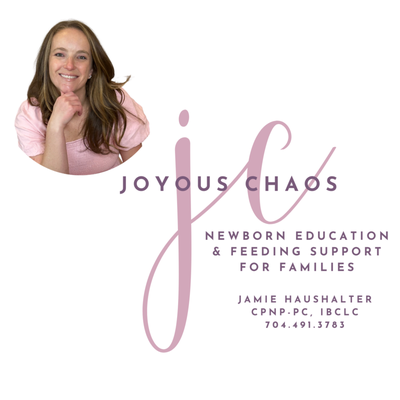 Hi I'm Jamie, the heartbeat behind Joyous Chaos! As a mom of 3, Peds NP and breastfeeding guru I am honored you have found my page!