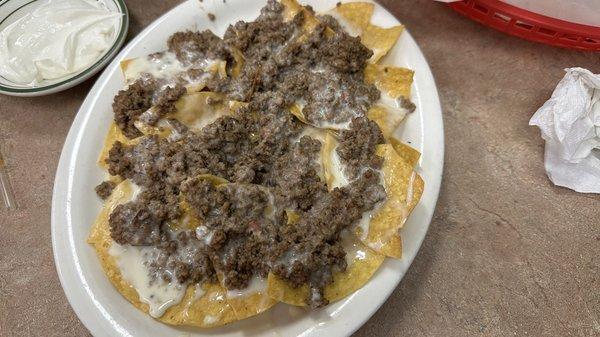 Nachos with beef