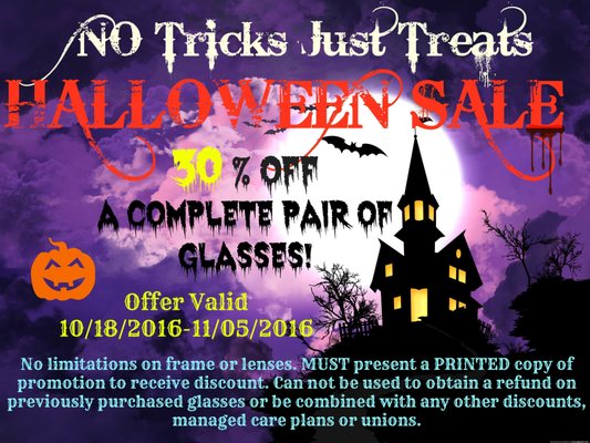 We encourage you to participate! Offer Valid from 10/18/2016-11/5/2016