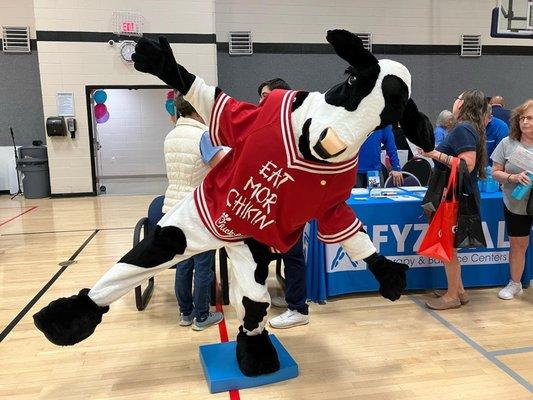 Balance Screening going well! @ The Woodlands YMCA Senior Fair