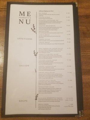 New Menu