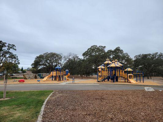 Two playground with sand area to play