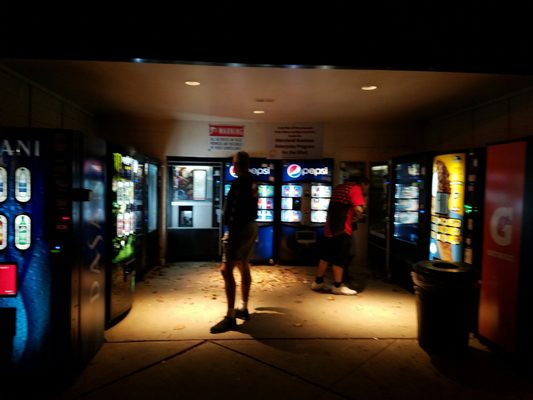 Plenty of vending machines where part of the profits go to support the blind in Maryland