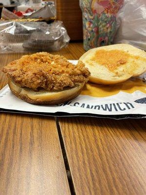 Spicy chicken sandwich