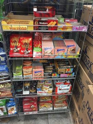 Unexpectedly impressive international snack selection