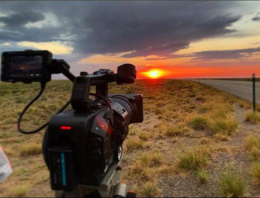 Video shoot in Alamosa, Colorado.