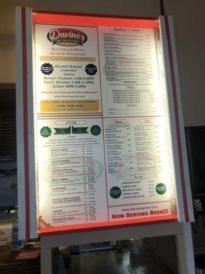 Menu.