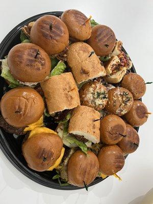 Party pack of 18 mix and match sliders