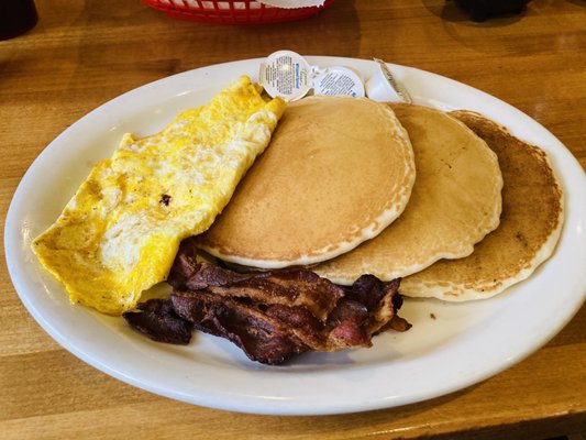 Pancakes, Eggs, Bacon