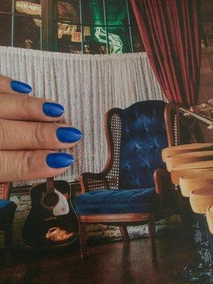 My blue nails