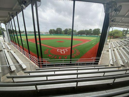 Stadium from bleachers