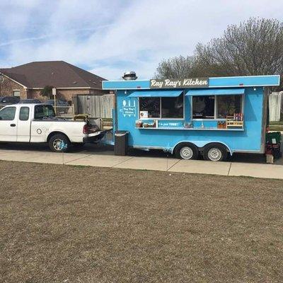 Set up for lunch service at Ellison HS Killeen