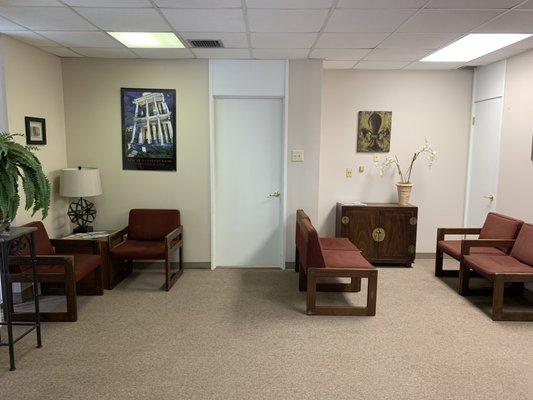 Waiting Room at Big Easy Podiatry uptown at Touro Hospital.