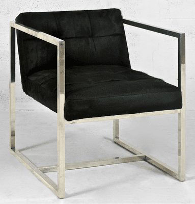 Aluminum & Cowhide Chair