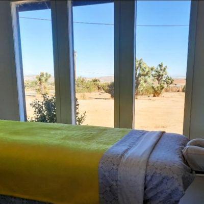 Large group enjoying some relaxation in Joshua Tree