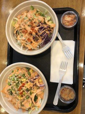 Hawaiian Classic Pok Bowl and spicy bowl