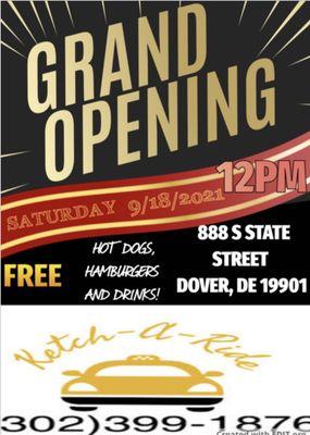 Grand Opening Saturday 9/18/2021 at 12pm - 5pm.
Free hot dogs, hamburgers and drinks!