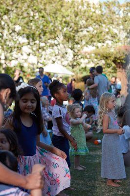 Family fun at the kids garden concert