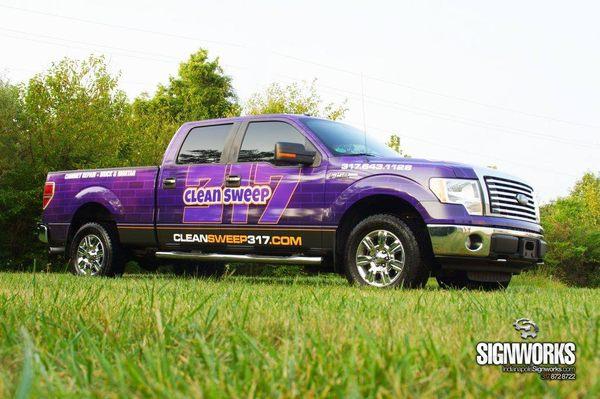 We love our trucks! Shout out to SignWorks for doing excellent work. #trucks #truckwrap