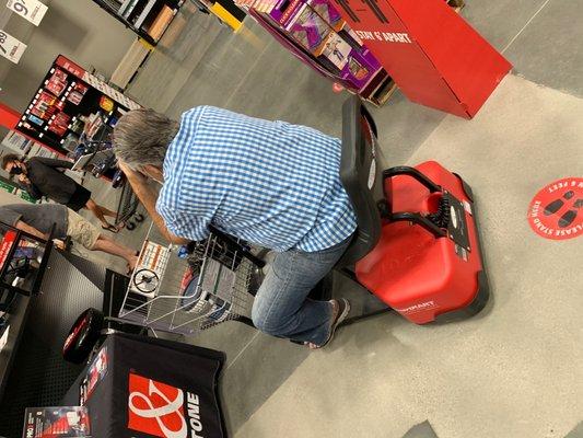 There was a handicap cart for pops to use after knee surgery