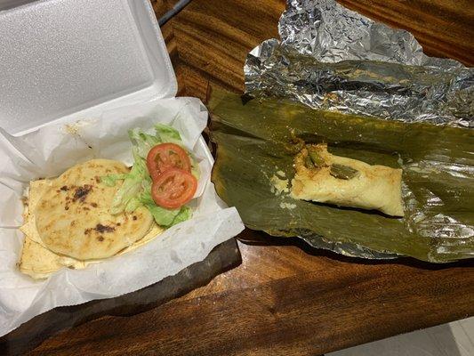 Pupusa & quesadilla