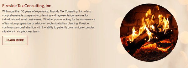 Fireside Tax info. Fireside's website got a makeover 2017!