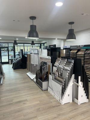 Luxury vinyl or LVP showroom