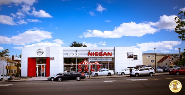 Teddy Nissan Store Front in Bronx, New York.