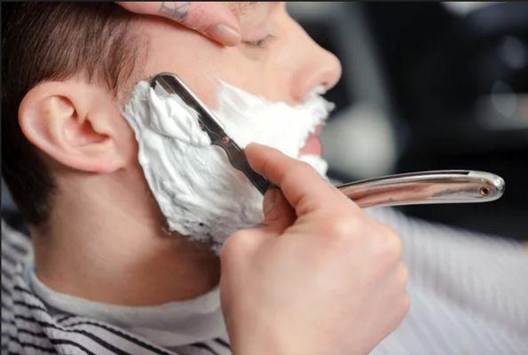 Straight razor shave