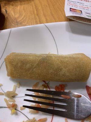 Spring roll NOT egg roll.