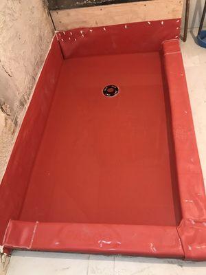 Shower pan liner