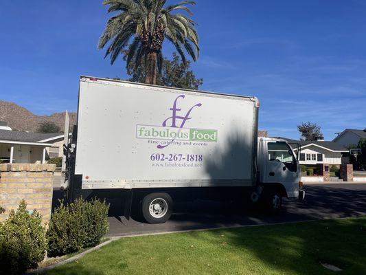 Thanksgiving food delivery truck!