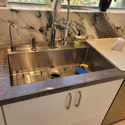 Seamless Top Zero Sink