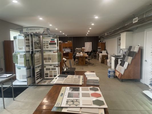 Convenient showroom for product selections for our customers.