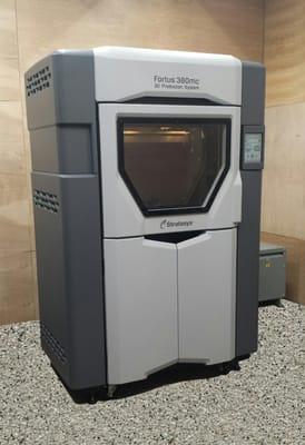 Stratasys Fortus 380mc 3D printer in use at Envision 3D Printing offices