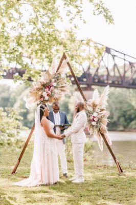 April and Orrie's outdoor elopement.