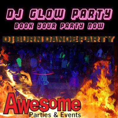 DJ Burn of APE Lights up the night with Awesome Family Friendly Glow Party!