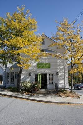 Magical lights, beautiful yellow leaves and adorable handbags at Kate Spade