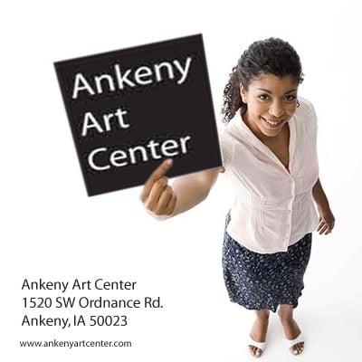 Another banner ad for the Ankeny Art Center.