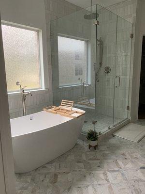 Completely renovated primary bath