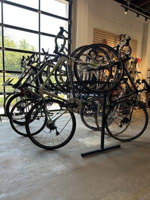 Constantly changing selection of consigned bicycles!