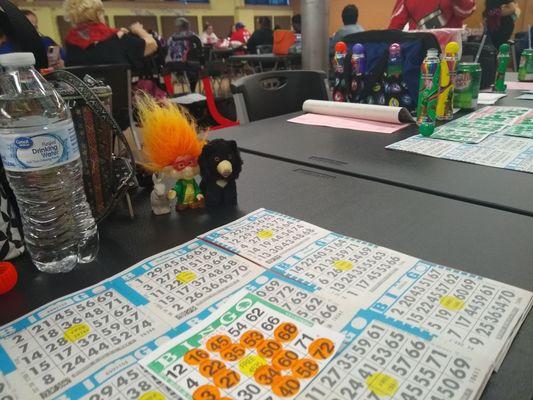 Snuck away for an impromptu Tuesday Bingo. #LuckBeALadyTonight #MommaHasA16YearOldTOMORROW #ImGonnaNeedIt #HA