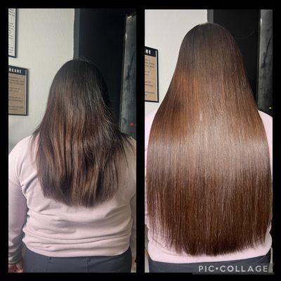 Weft extensions 22" inches 200 grams