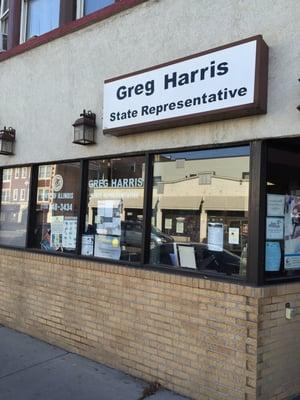 Greg Harris' office.