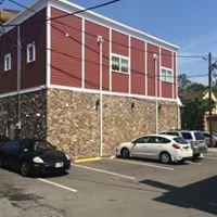 Parking lot, with handicap parking closest to front door