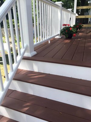 Azek Redland Rose Decking and Premier Railings via Taylor Forest Products