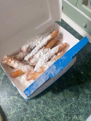 Funnel Cake Stix remind me of the fair.