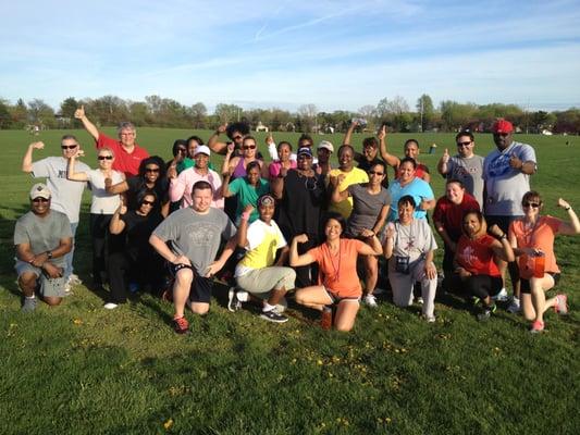 Coaches Sherry and Carol leading the HAP Couch25K Team in training