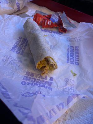 Tiny classic chicken burrito. What a rip off.